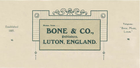 Фирменный блок компании "Bone & Co."