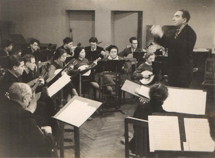Репетиция неаполитанского оркестра.