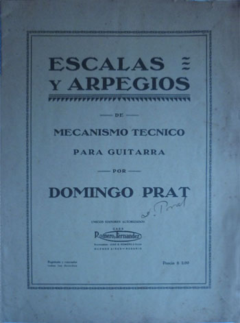 "Гаммы и арпеджио для развития гитарной техники" ("Escalas y Arpegios de Mecanismo Técnico")