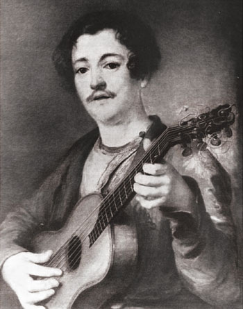 В. А. Тропинин. Гитарист в косоворотке (1822)