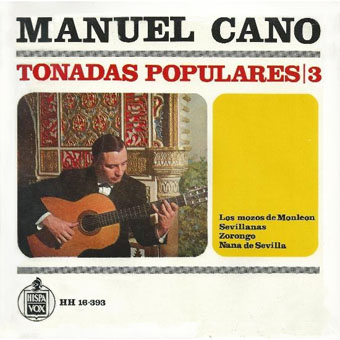 Manuel Cano. Tonadas populares - 3 (Hispavox)