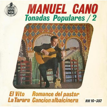 Manuel Cano. Tonadas populares - 2 (Hispavox)