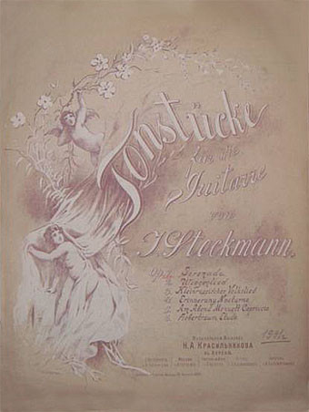 "Tonstücke für die Guitare" von J. Sctockmann